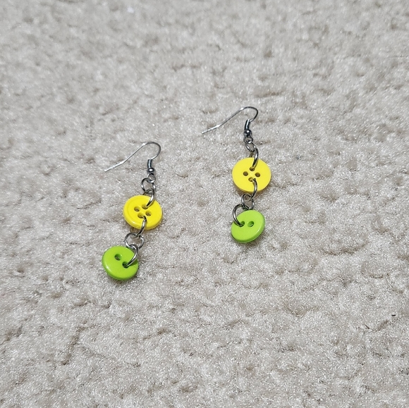 Button Earrings - Picture 2 of 5